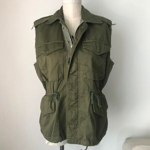 [LF] US Army Green Vest